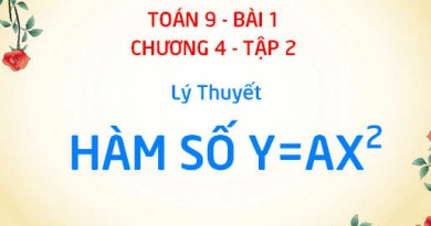 Hàm số y = ax^2 là gì? có tính chất gì? đồng biến và nghịch biến khi nào? - Toán 9 bài 1 chương 4 tập 2